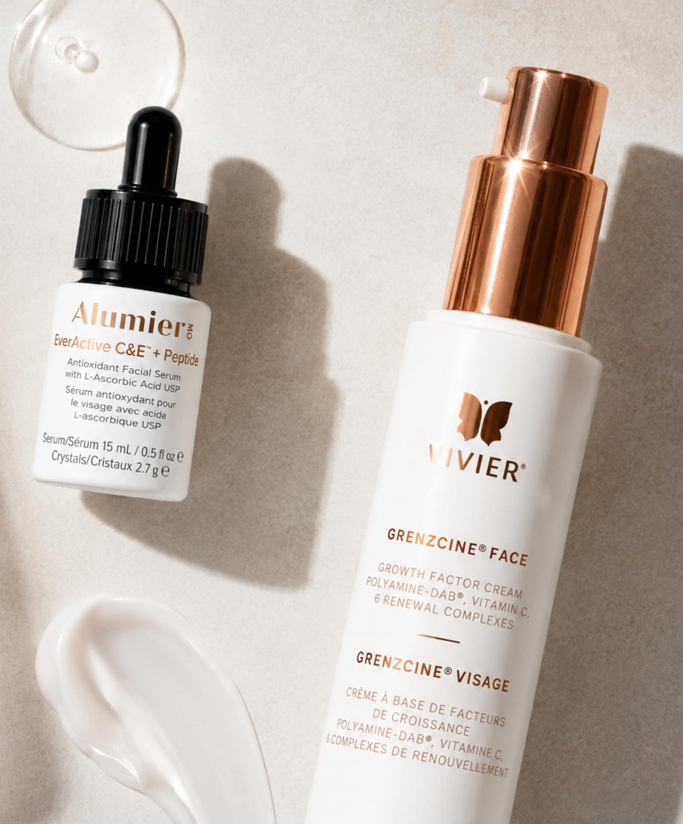 Best sellers on sale at SkinCrew — AlumierMD EverActive C&E and Vivier GrenzCine Face