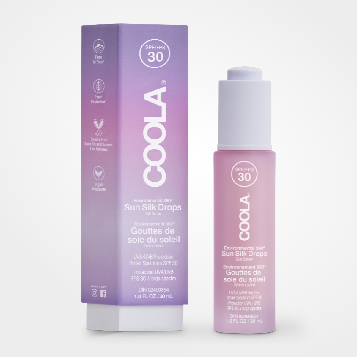 COOLA Full Spectrum 360° Sun Silk Drops Organic Sunscreen SPF 30