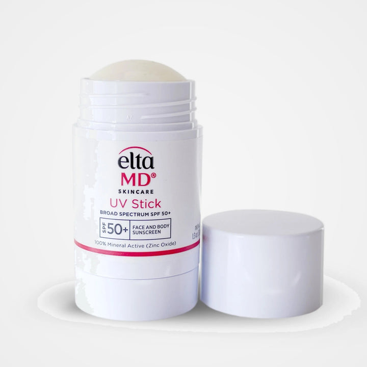 EltaMD UV Stick Broad-Spectrum SPF 50+ with cap removed