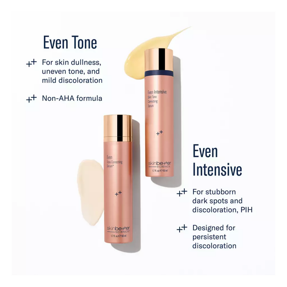 Even Intensive Skin Tone Correcting Serum by skinbetter science, comparison | SkinCrew, Preferred Authorized skinbetter science US Retailer