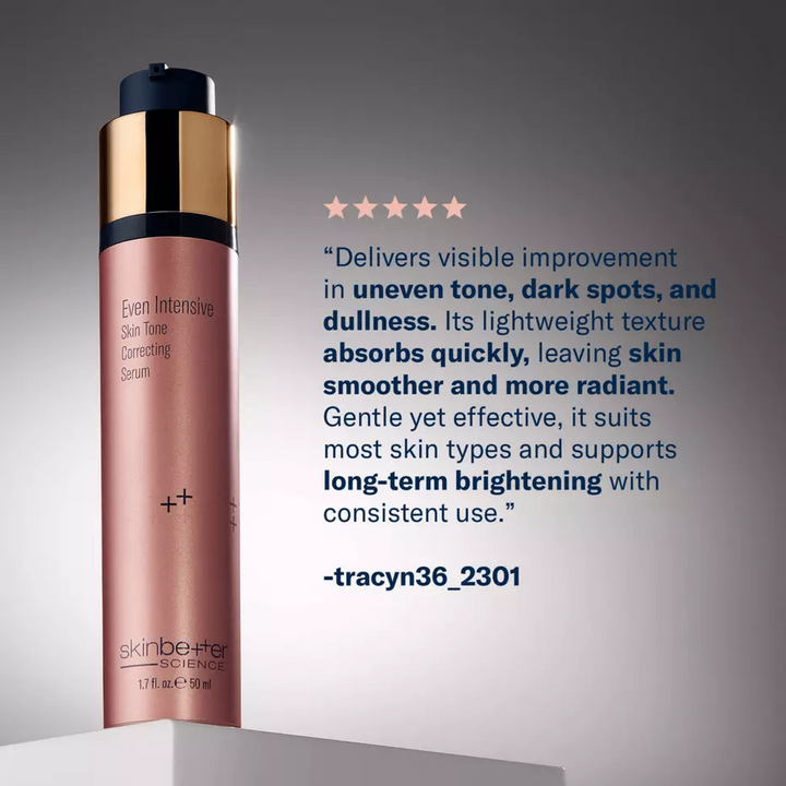 Even Intensive Skin Tone Correcting Serum by skinbetter science, reviews | SkinCrew, Preferred Authorized skinbetter science US Retailer