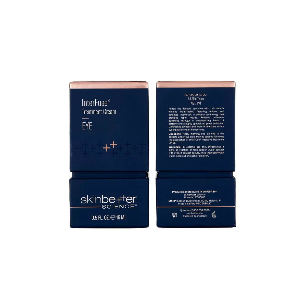 InterFuse® Treatment Cream EYE by skinbetter science, packaging | SkinCrew, Preferred Authorized skinbetter science US Retailer