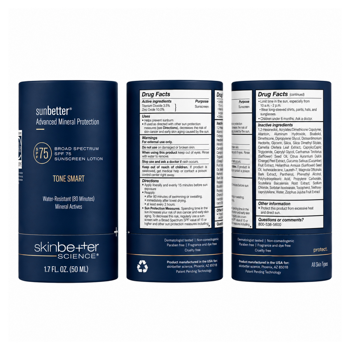 sunbetter® TONE SMART SPF 75 Sunscreen Lotion by skinbetter science | SkinCrew, Preferred Authorized skinbetter science US Retailer
