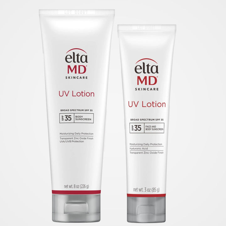 EltaMD UV Lotion Broad-Spectrum in 3 oz and 8 oz sizes
