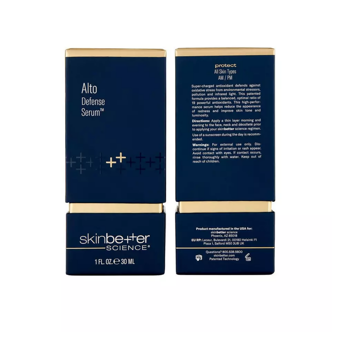 Alto Defense Serum by skinbetter science, packaging | SkinCrew, Preferred Authorized skinbetter science US Retailer