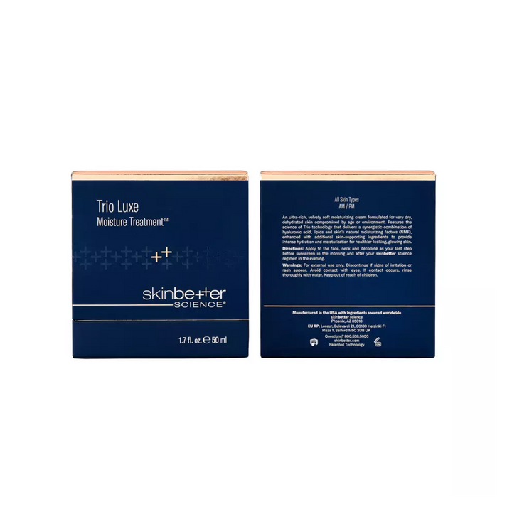 Trio Luxe Moisture Treatment by skinbetter science, packaging | SkinCrew, Preferred Authorized skinbetter science US Retailer
