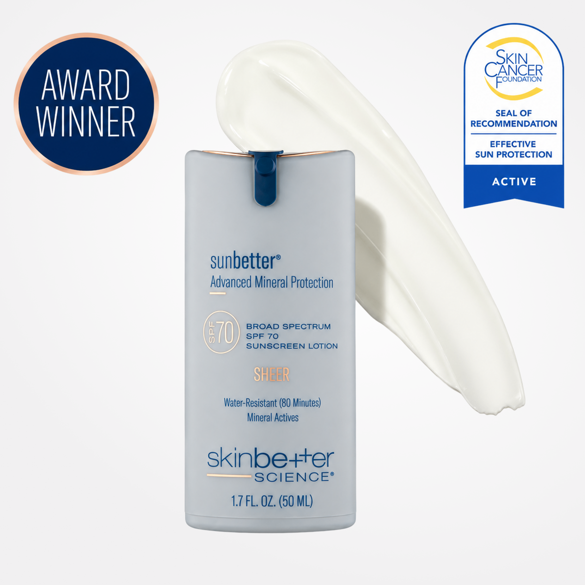 sunbetter® SHEER SPF 70 Sunscreen Lotion by skinbetter science | SkinCrew, Preferred Authorized skinbetter science US Retailer