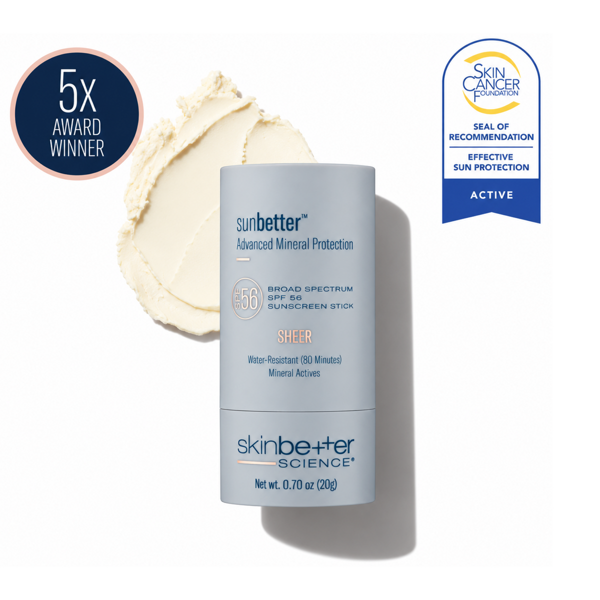 sunbetter® SHEER SPF 56 Sunscreen Stick by skinbetter science | SkinCrew, Preferred Authorized skinbetter science US Retailer